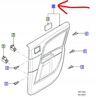 BOCZEK DRZWI TYŁ LEWA FORD MONDEO Mk3 2001-03_1219611_2S71-F27407-GA1CXN