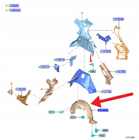 NADKOLE LEWY TYŁ FORD FOCUS HATCHBACK SEDAN 2018- 2207656 _ JX7B-A278B51-AB
