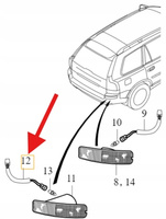 OPRAWKA ŻARÓWKI ŚWIATŁA PRZECIWMGIELNEGO TYŁ VOLVO XC90 2003- OE 8693010