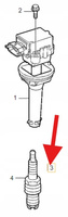 KOMPLET ŚWIEC ZAPŁONOWYCH 5x 2.4 B5 VOLVO S40 V50 2004- C30 C70 OE 30650843