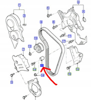 ROLKA PASKA ROZRZĄDU FORD GALAXY Mk2 2000-2002 1.9D _1100585_XM21-6K297-AA