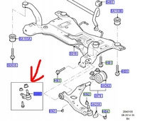 SWORZEŃ WAHACZA PRZÓD DOLNY FORD FOCUS Mk2 _1234382_3M51-3K209-AA
