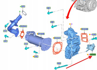 SIŁOWNIK ZAWORU SPALIN EGR FORD TRANSIT 2.0 Ecoblue 2038691 _ GK2Q-9V443-AA