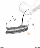 ŚWIATŁO DO JAZDY DZIENNEJ LEWE LED CITROEN C3 OE 9833480680