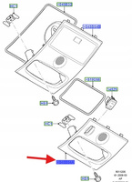 KONSOLA SUFITOWA C-MAX MONDEO 1450102 _ 3M51-R045B54-CD34X1
