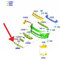 KRATKA DOLNA ZDERZAKA PRZÓD FORD FOCUS 2018- OE 2543370 _ JX7B-17K945-TD