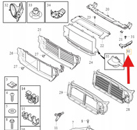 LEWY UCHWYT WSPORNIK KIEROWNICY POWIETRZA VOLVO S90 V90 2017- OE 31425104