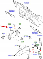 NADKOLE LEWY PRZÓD FORD FOCUS 1998- 1144741 _ F51Z-1N5M-LW