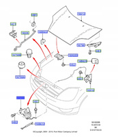 ZAMEK MASKI FORD FUSION FIESTA MK6 1478991 _ 2S6H-16C680-AF