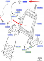 KLAMKA UCHWYT FOTELA FORD FIESTA FUSION 02- 1417521 _ 2N11-N62763-ACYYKB