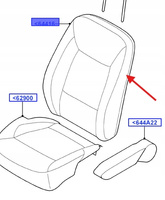 POSZYCIE OPARCIA PRZÓD LEWA S-MAX GALAXY 2011- 1806613 _ AM21-Y64417-CG1FEL