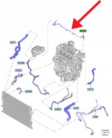 PRZEWÓD ZBIORNIKA WYRÓWNAWCZEGO 2.3 EB FOCUS 2019- 2378685 _ KX61-8A365-BAB