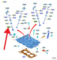 ZAWÓR DOLOTOWY 1.5 EB KUGA PUMA FIESTA FOCUS 2018- 2251486 _ HX7G-6507-AA