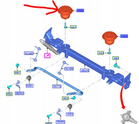 ODBÓJ RESORA TYŁ FORD TOURNEO CUSTOM 2012-2014 1809791 _ BK21-4002-BC