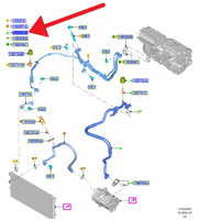 PRZEWÓD KLIMATYZACJI ECOBLUE FORD FOCUS 2018- OE 2337154 _ JX61-19N602-KD