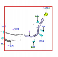 PRZEWÓD WLEWU PALIWA FOCUS C-MAX 1.6 2.0L TDCi 2308050 _ AV61-9032-BK