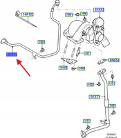 PRZEWÓD OLEJU TURBOSPRĘŻARKI FORD TRANSIT 2006-2014 1744420 _ 6C1Q-6K679-BH