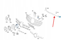 MASKOWNICA PASA ZDERZAKA PRZÓD MERCEDES GLC W253 OE A2538801401