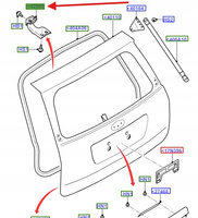 ZAWIAS KLAPY TYŁ FORD FOCUS KUGA S-MAX GALAXY 1712675 _ 4M51-N42900-AB