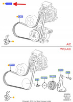 PAEK KLINOWY 1.6L ZETEC FOCUS C-MAX MONDEO 1697763 _ AM5Q-6D314-AA