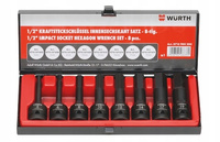 WURTH KLUCZ NASADKI UDAROWE IMBUS HEX 1/2 cala 8sz