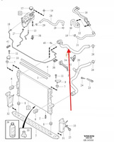 PRZEWÓD RURA CHŁODNICY 2.0 2.4 D5 VOLVO S60 V60 2011- XC60 OE 31294896