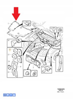 WYGŁUSZENIE MASKI POKRYWY SILNIKA VOLVO XC90 2003- OE 30761286