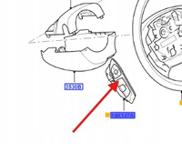 PRZEŁĄCZNIK PRĘDKOŚCI KIEROWNICY MONDEO SMAX 06- 1481785 _ 6M2T-14K147-CH