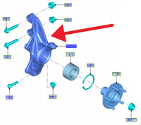 ZWROTNICA PRAWY PRZÓD FORD FOCUS Mk4 2022- OE 2194085 _ JX6C-3K170-D1A