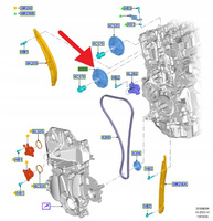 KOŁO WAŁKA ROZRZĄDU 1.5L ECOBOOST FORD KUGA 2024- 2633816 _ PV4E-6C524-AB