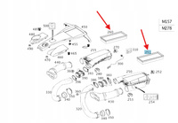 Mercedes-Benz OE A 278 094 00 04 filtr powietrza zestaw lewy+prawy