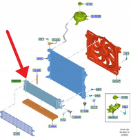 CHŁODNICA 2.0L ECOBLUE FORD KUGA 2020- 2473586 _ LX61-8D048-DC