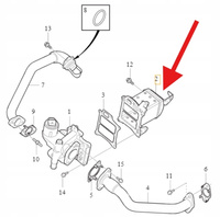 CHŁODNICA EGR 2.0 D4 VOLVO S60 V60 14- S90 V90 2017- XC90 XC60 OE 36003021