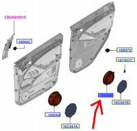 GŁOŚNIK DRZWI FORD KUGA Mk1 FOCUS Mk2 C-MAX 2003- 1346729 _ 3M5T-18808-FD