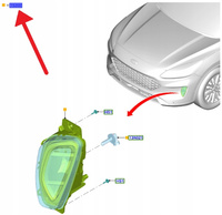 HALOGEN LEWY PRZÓD FORD KUGA ESCAPE 2020- 2423047 _ LJ6B-15A255-AC