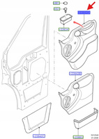 PŁYTA WYKOŃCZENIA DRZWI LEWE TRANSIT 2006-2008 1444367 _ 1C15-V23943-CGA6AG
