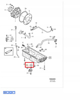 USZCZELKA CZUJNIKA POZIOMU OLEJU 2.0 2.5 B5 VOLVO S60 V60 XC90 OE 8675328
