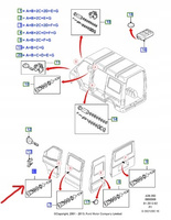 BĘBENEK ZAMKA DRZWI PRAWY PRZÓD FORD TRANSIT Mk5 6 _ 4060638 _ YC15-V220K51-AA