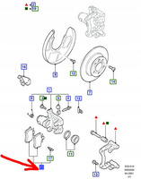 KLOCKI HAMULCOWE TYŁ FORD GALAXY Mk2 2000-2006 _1345337_5M21-2M008-AA
