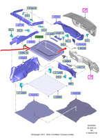 PÓŁKA BAGAŻNIKA FORD MONDEO Mk5 2014- 2147137 _ DS73-A46668-AF35B8