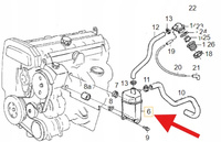 ODMA SEPARATOR OLEJU BENZYNA B6 VOLVO 960 S90 V90 OE 9135643