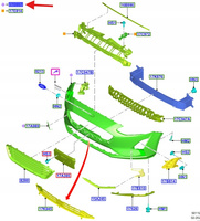 ZDERZAK PRZEDNI FORD FOCUS MK4 2202279 _ JX7B-17H772-ABPRAA