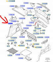 BOCZEK BAGAŻNIKA LEWY FORD S-MAX Mk1 2006-2010_ 1590543_6M21-R31149-BN36NC