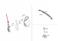 WKŁAD LAMPY OPRAWA ŻARÓWEK LEWY TYŁ MERCEDES C klasa W204 OE A204820170064