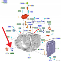 USZCZELNIACZ POMPY SKRZYNI BIEGÓW SMAX GALAXY 2018- 2458145 _ JM5P-7A248-BC