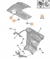 GÓRNA OSŁONA SILNIKA CITROEN C3 C4 BERLINGO DS3 DS4 DS5 OE 9805762880