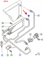 PRZEWÓD CHŁODNICY MONDEO 1992-2000 1106556 _ 97BT-7C410-AD