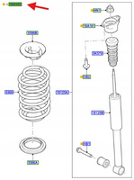TYLNY ZESTAW MOCOWANIA FIESTA 01-08 FUSION 01-12 1256259 _ 2S61-18A103-AA
