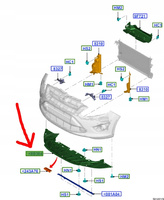 OSŁONA POD ZDERZAK FORD C-MAX Mk2 2010- OE 1769873 _ AM51-A8B384-AC