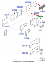 ZAŚLEPKA WYKOŃCZENIA BOKU DRZWI FORD TRANSIT Mk6 _ 1382128 _ YC15-V307A13-ACA6AK
